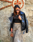 Giubbino Oversize Ecopelle 15019