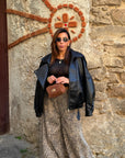Giubbino Oversize Ecopelle 15019