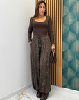 Pantalone Animalier Satin 25672