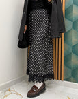 Gonna satin pois 7932