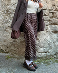 Gonna satin pois 7932