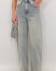 Jeans Balloon Strass 9456