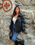 Bomber in ecopelle 8817