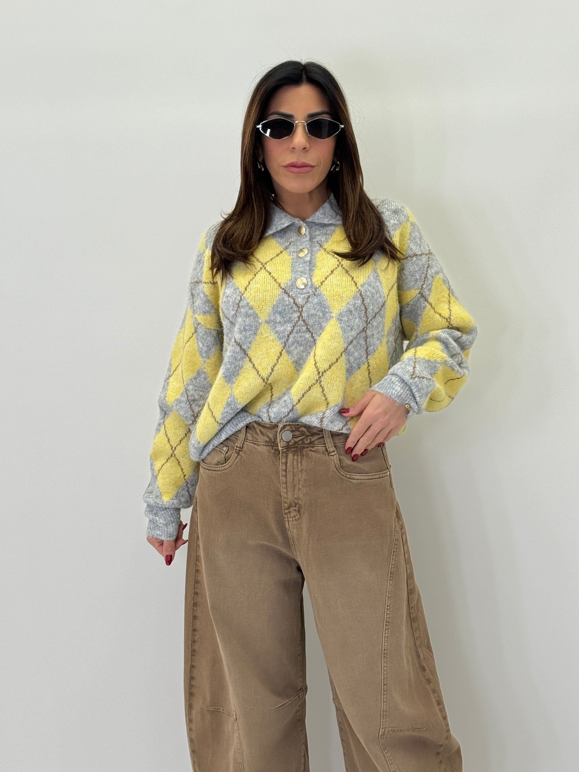 Pullover Polo Rombi 7253