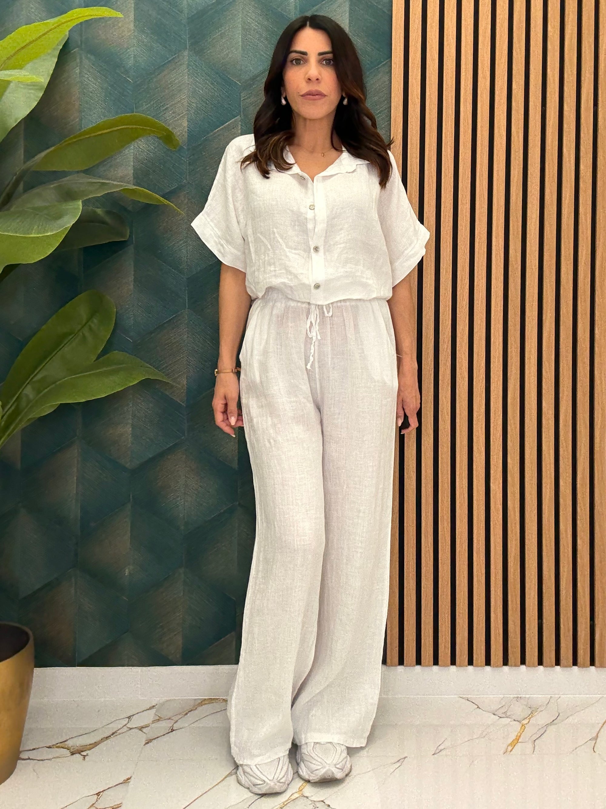 Coordinato in lino 89390