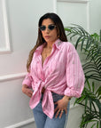 Camicia Stripe Rosa 3235-6