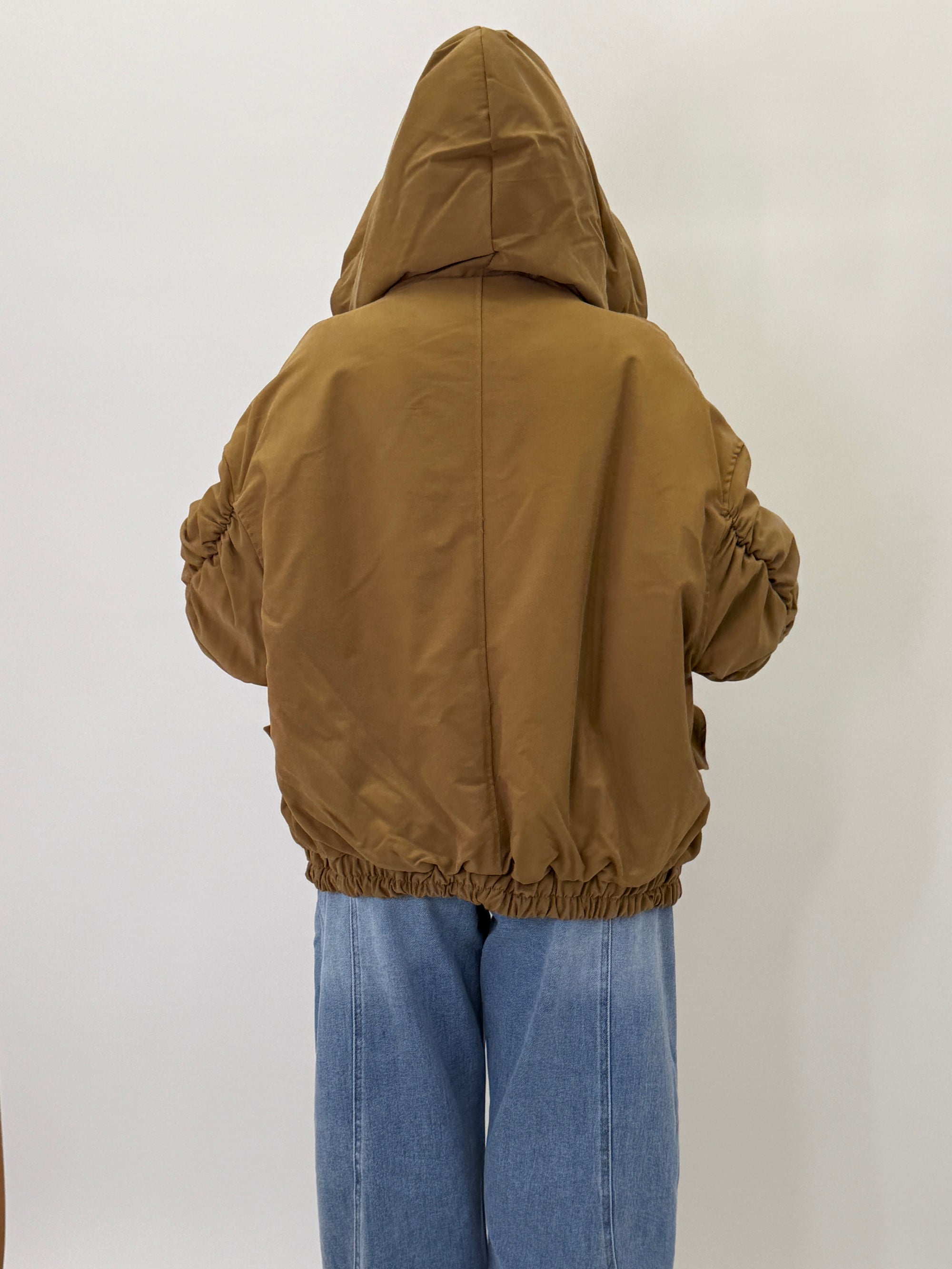 Bomber Lumina Con Pelliccia Oversize