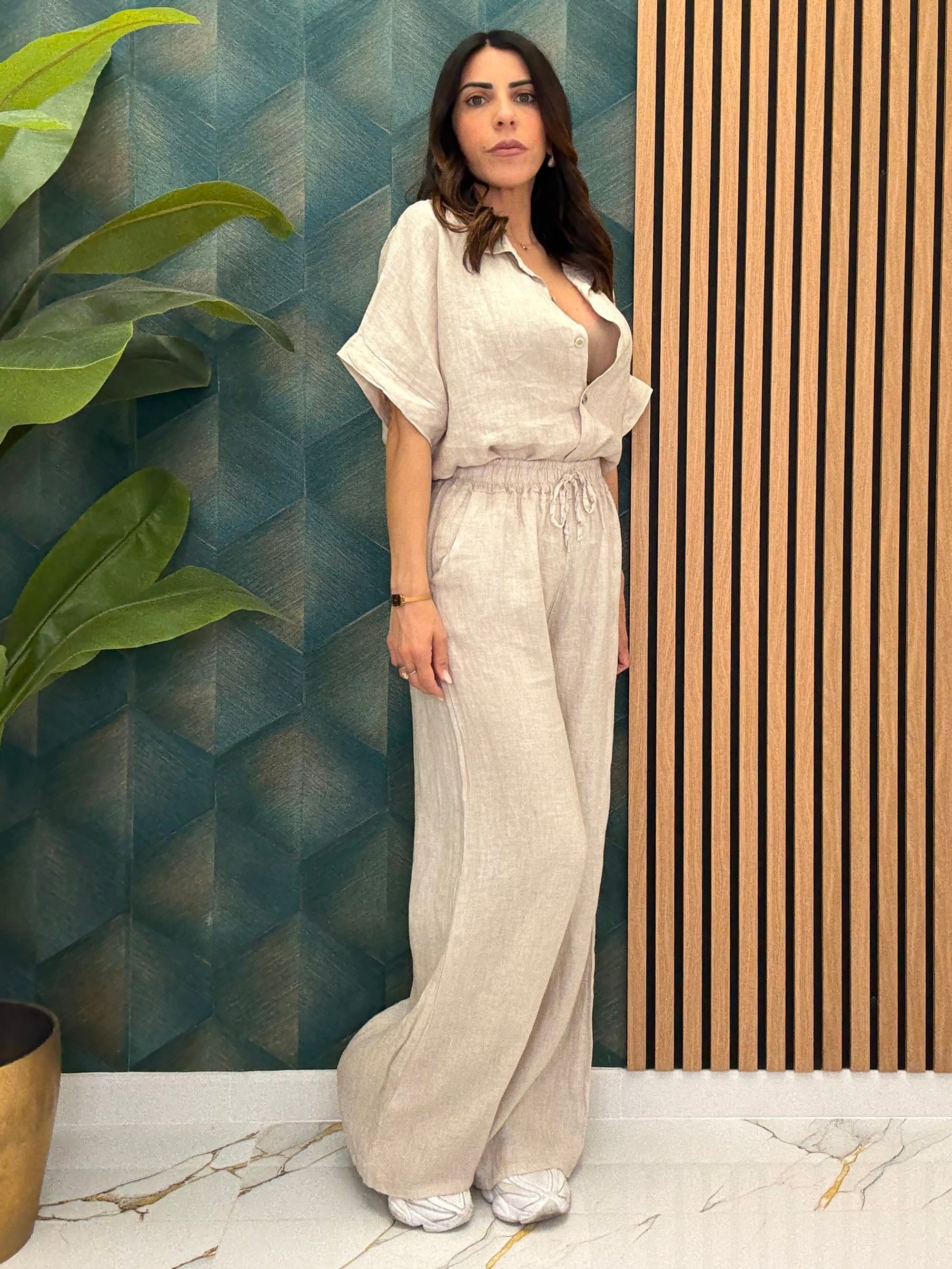 Coordinato in lino 89390
