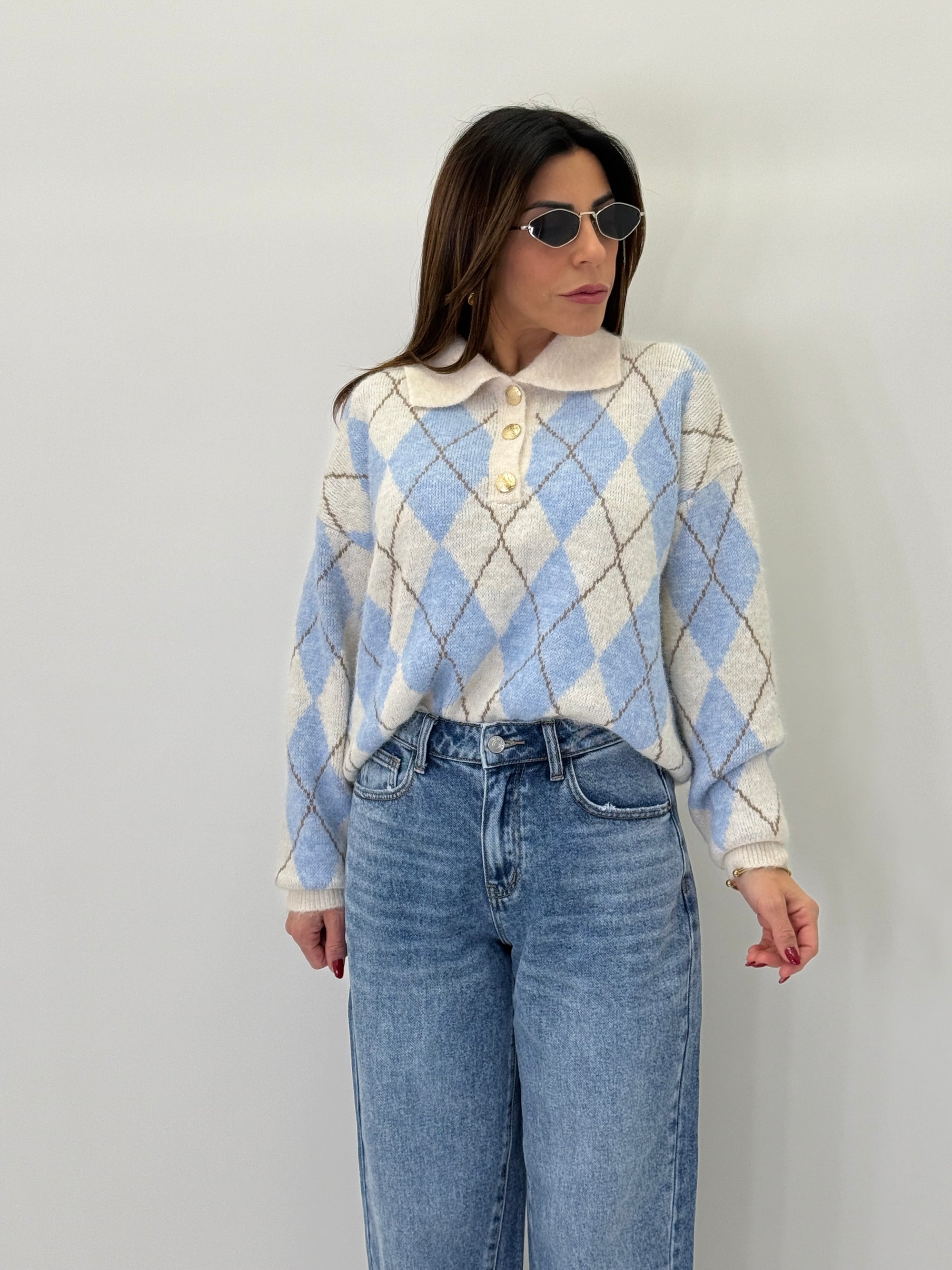 Pullover Polo Rombi 7253