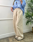 Pantalone misto lino 5816