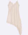 Abito Satin con pizzo 7838