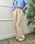 Pantalone misto lino 5816