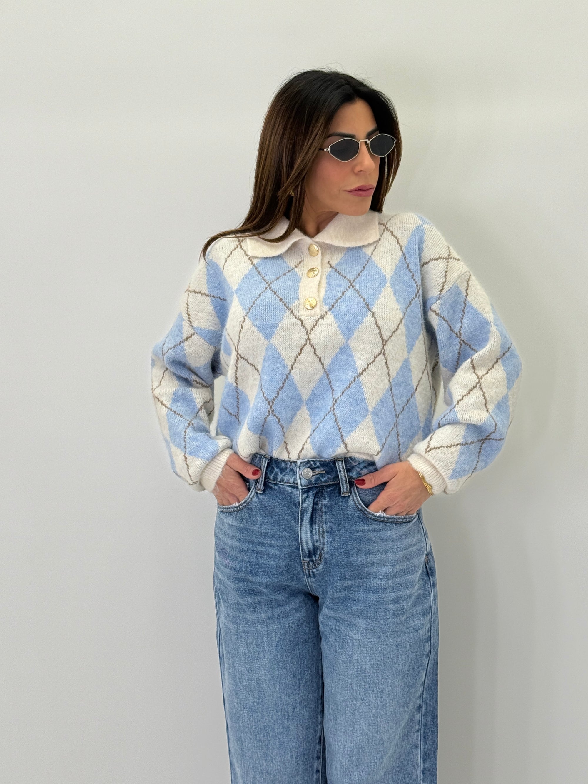 Pullover Polo Rombi 7253