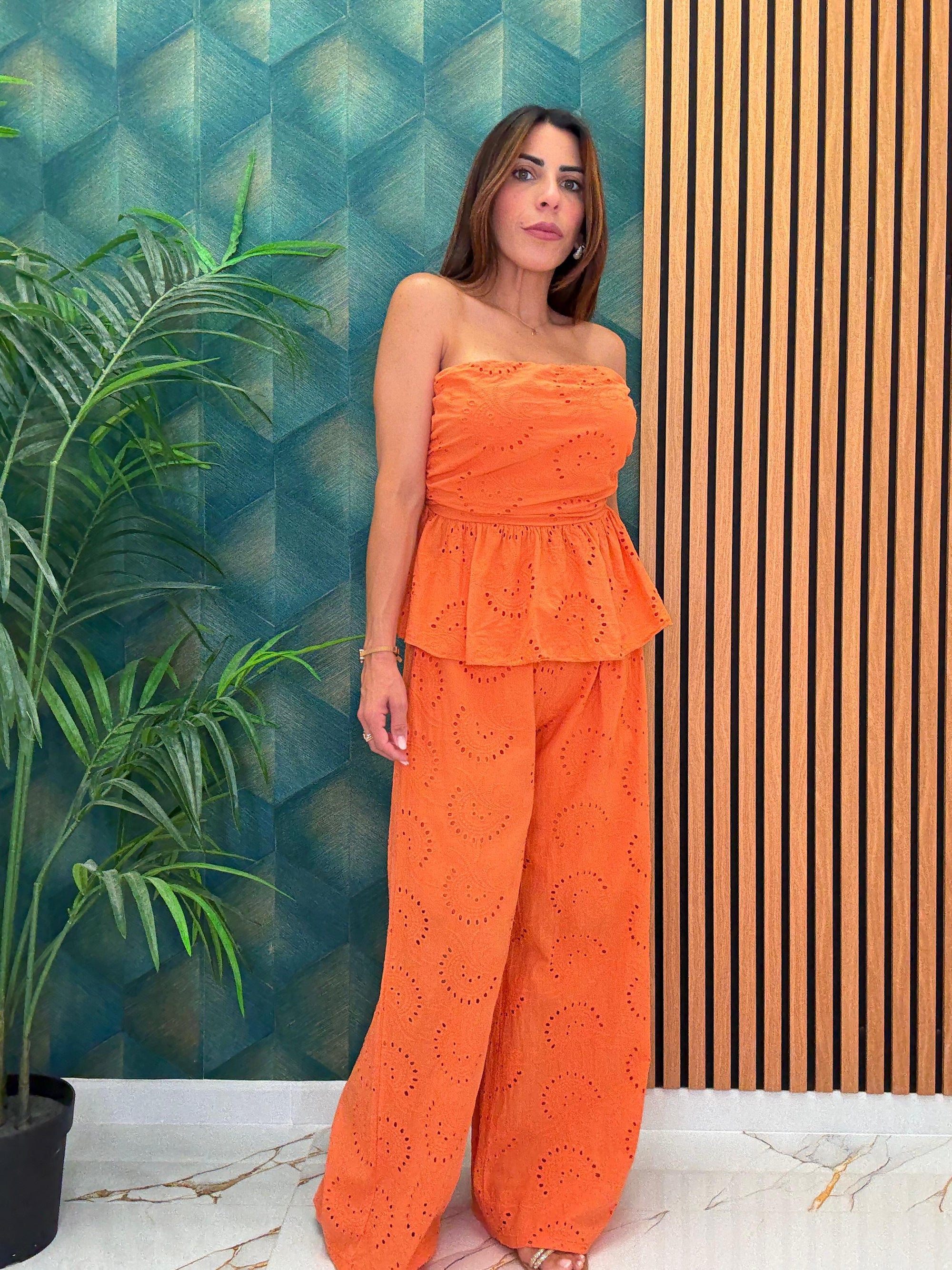 Coordinato in pizzo san gallo 13502