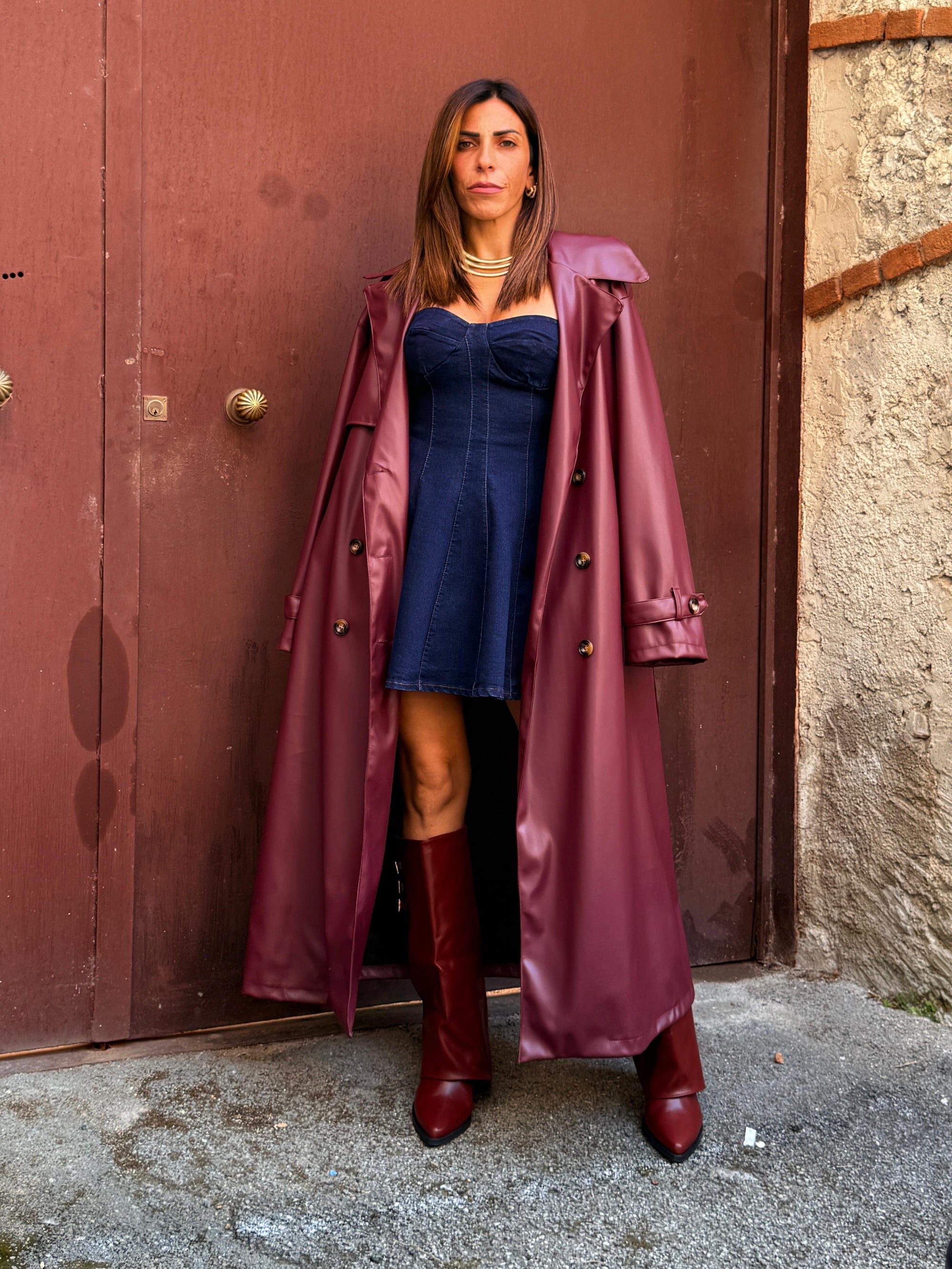 Trench in ecopelle 88696