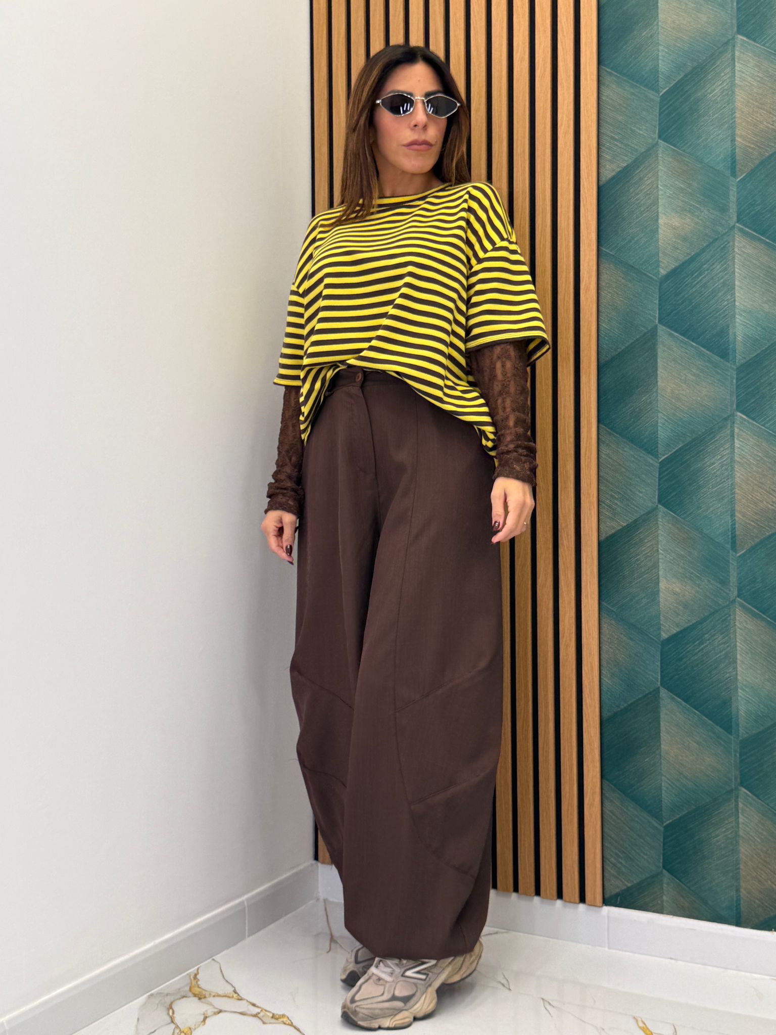 T-shirt con pizzo 21378