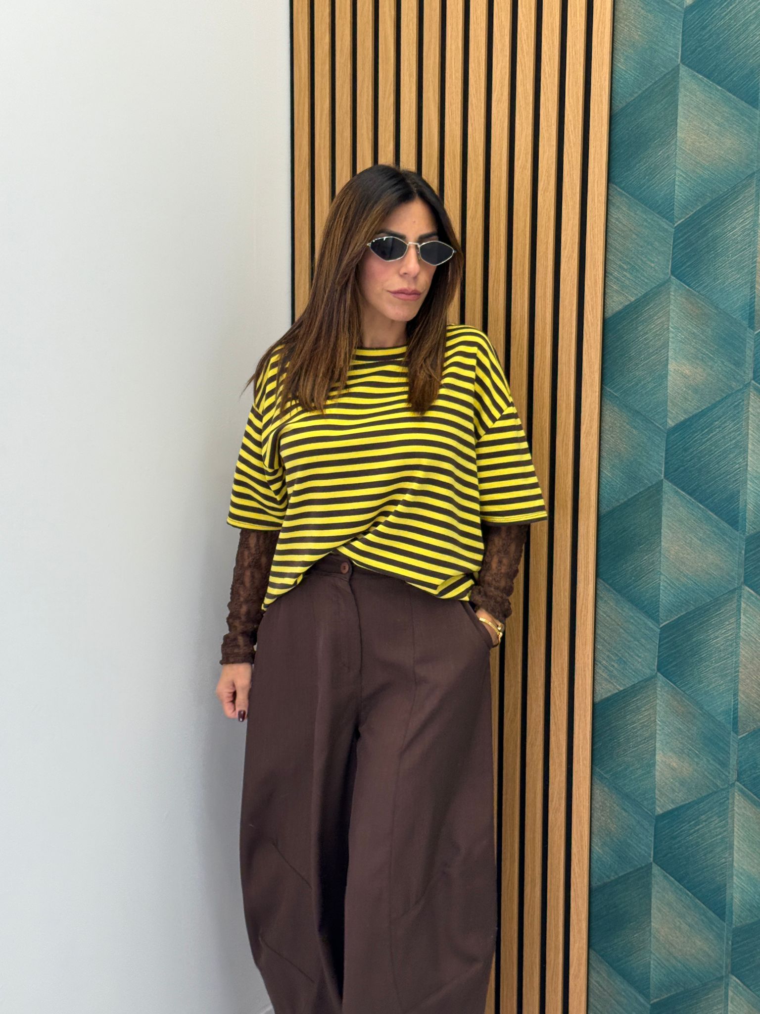 T-shirt con pizzo 21378