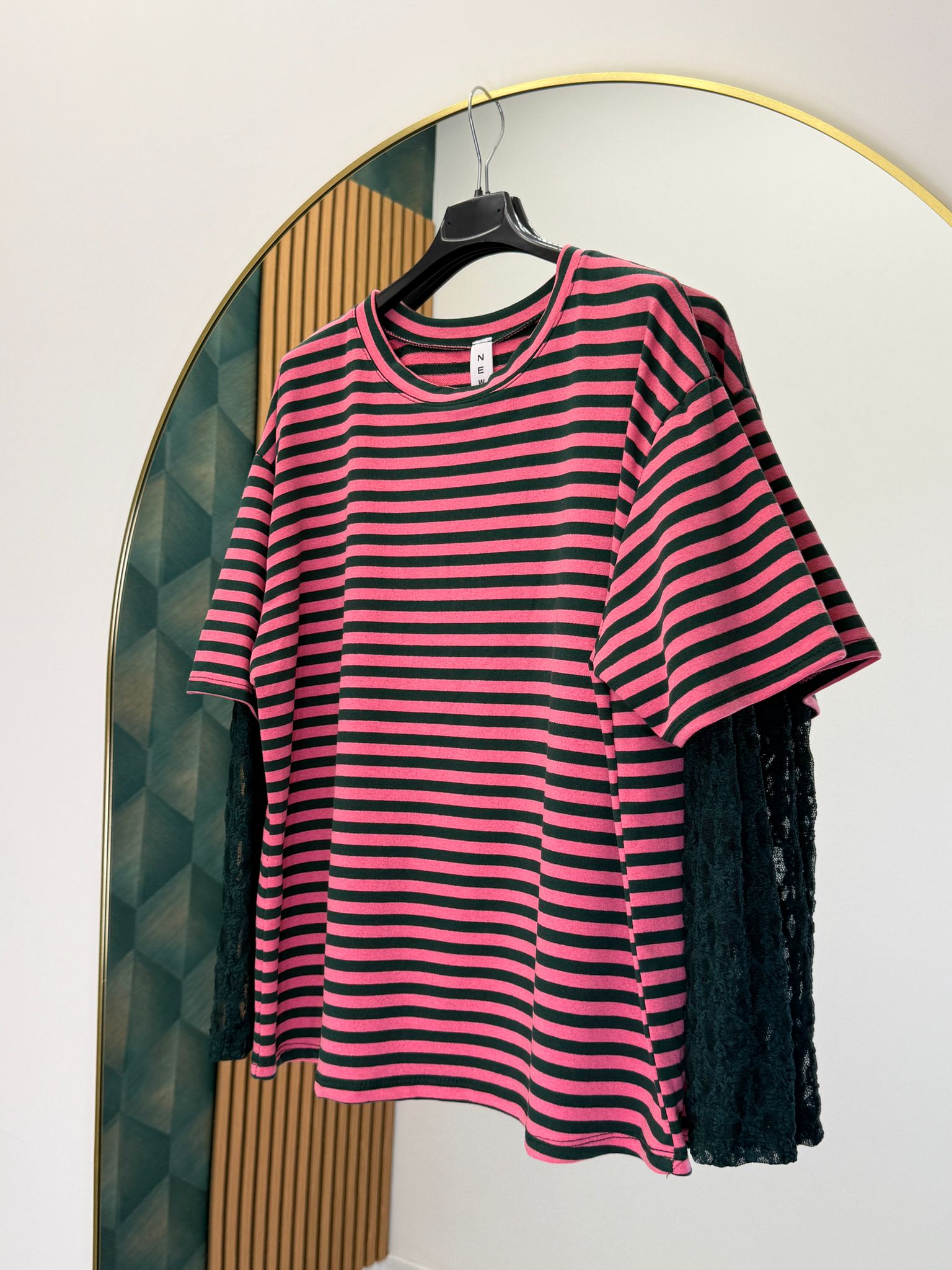 T-shirt con pizzo 21378