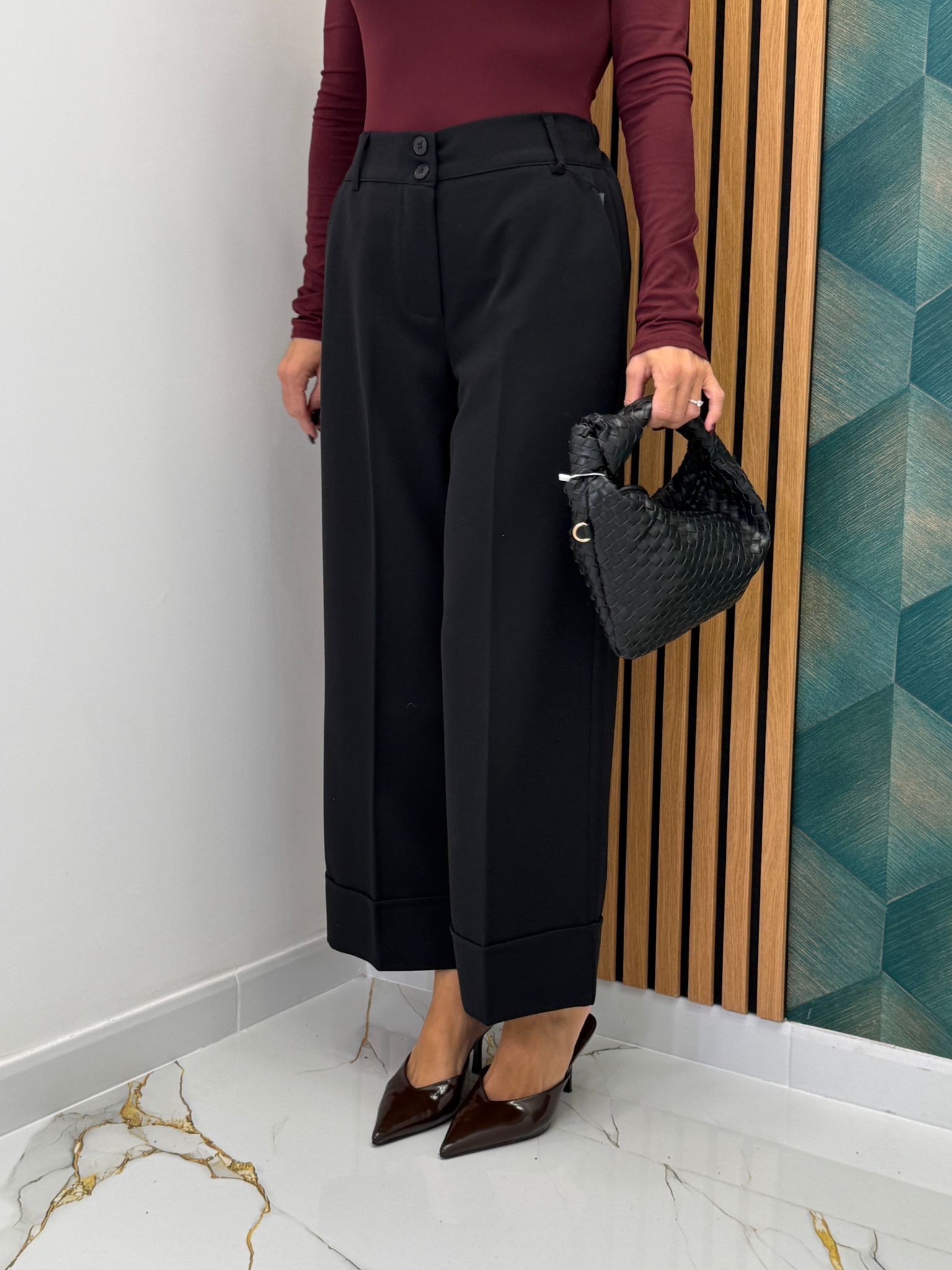 Pantalone con piegone 11271