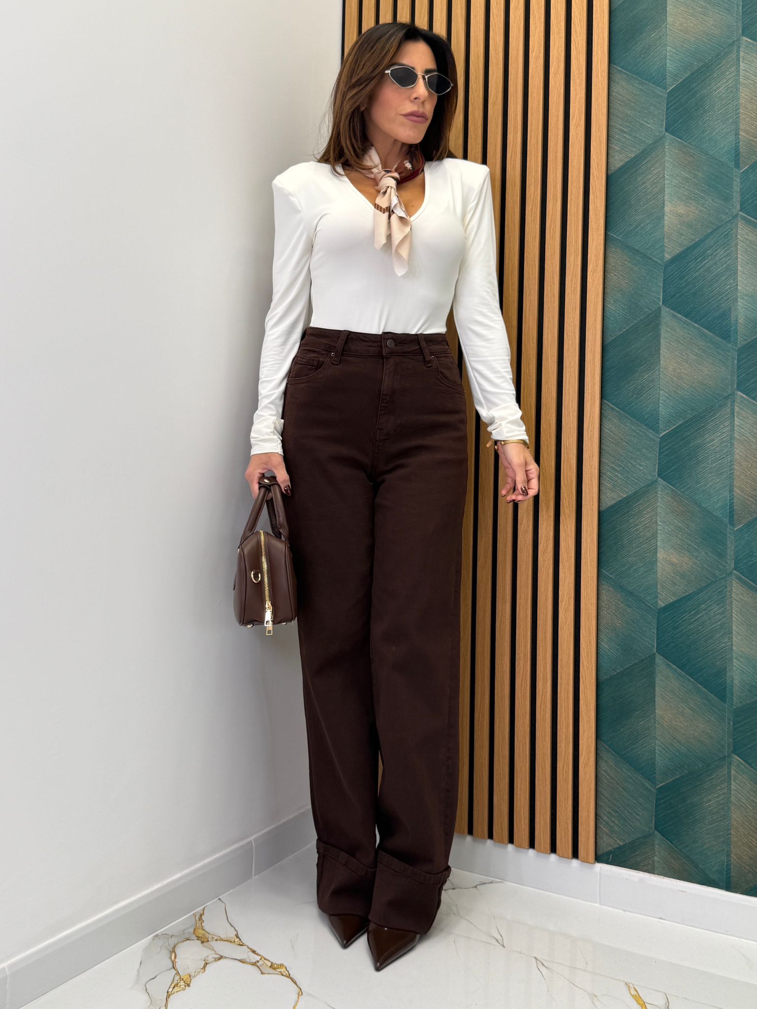 Jeans Piegone Brown 985