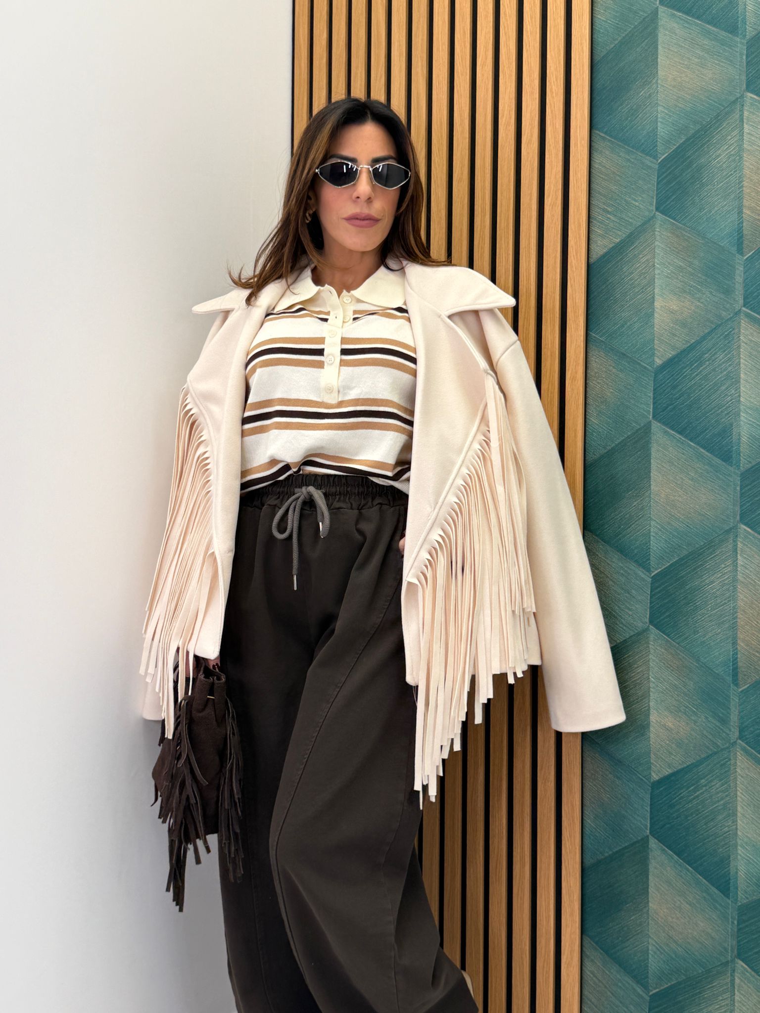 Giacca con frange 25958