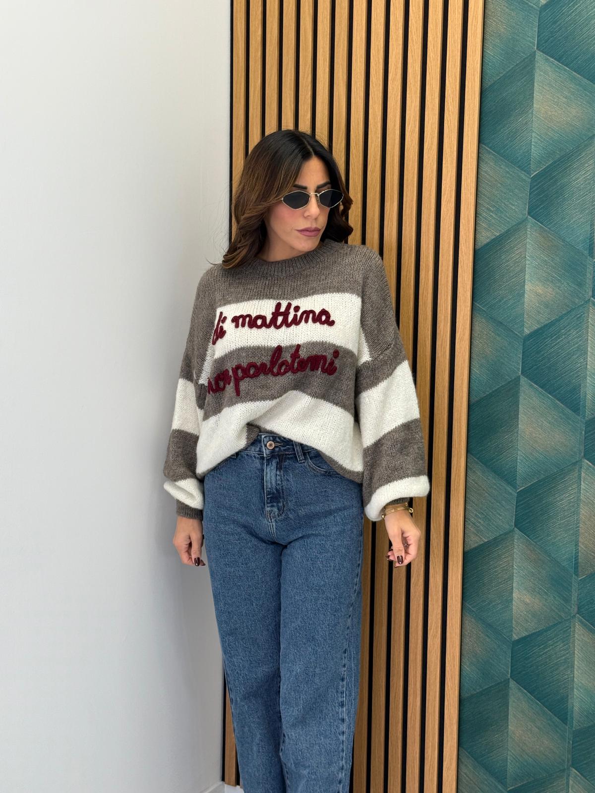 Pullover &quot;Non parlatemi&quot; 2958