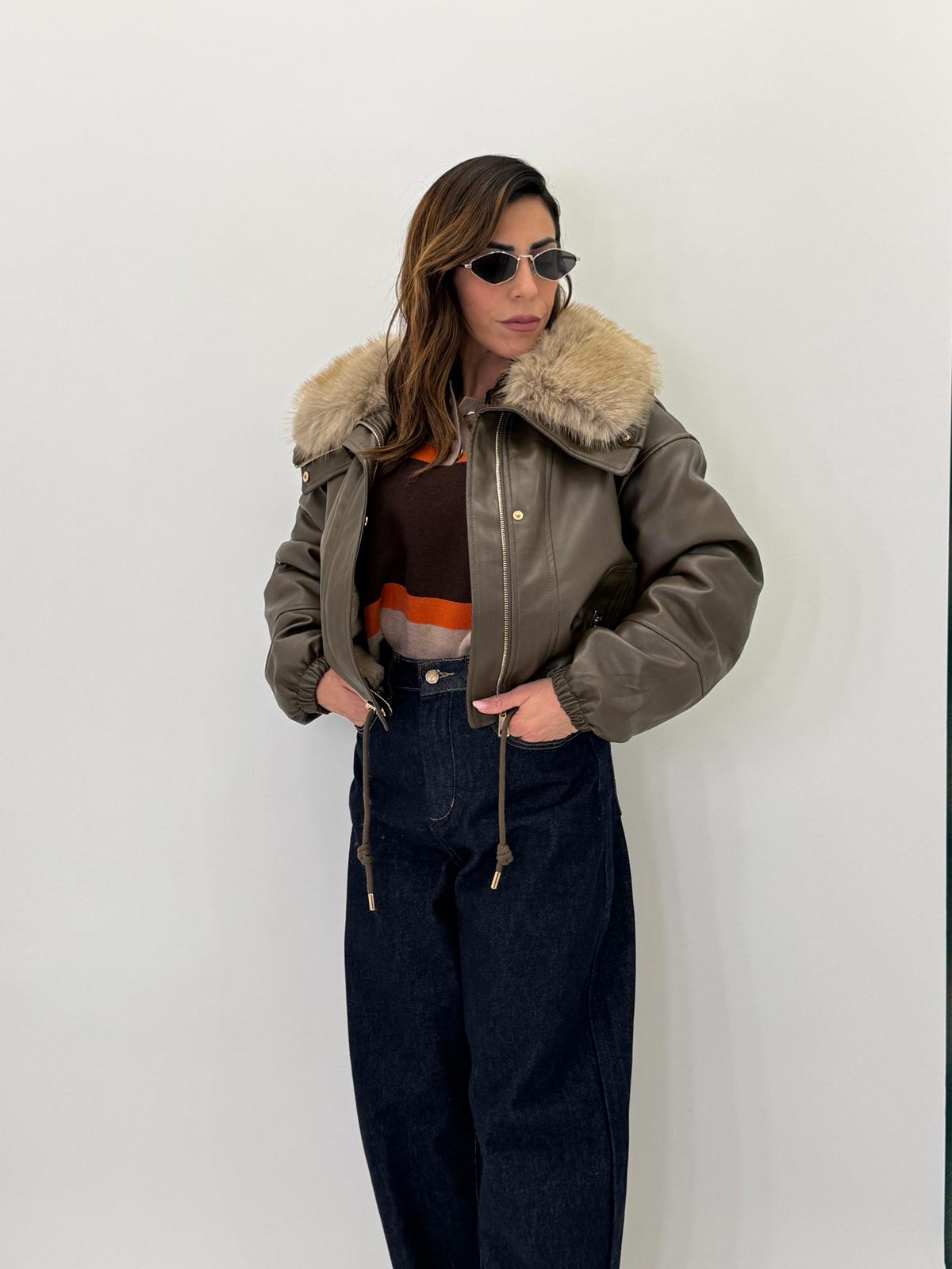 Bomber ecopelle 5636