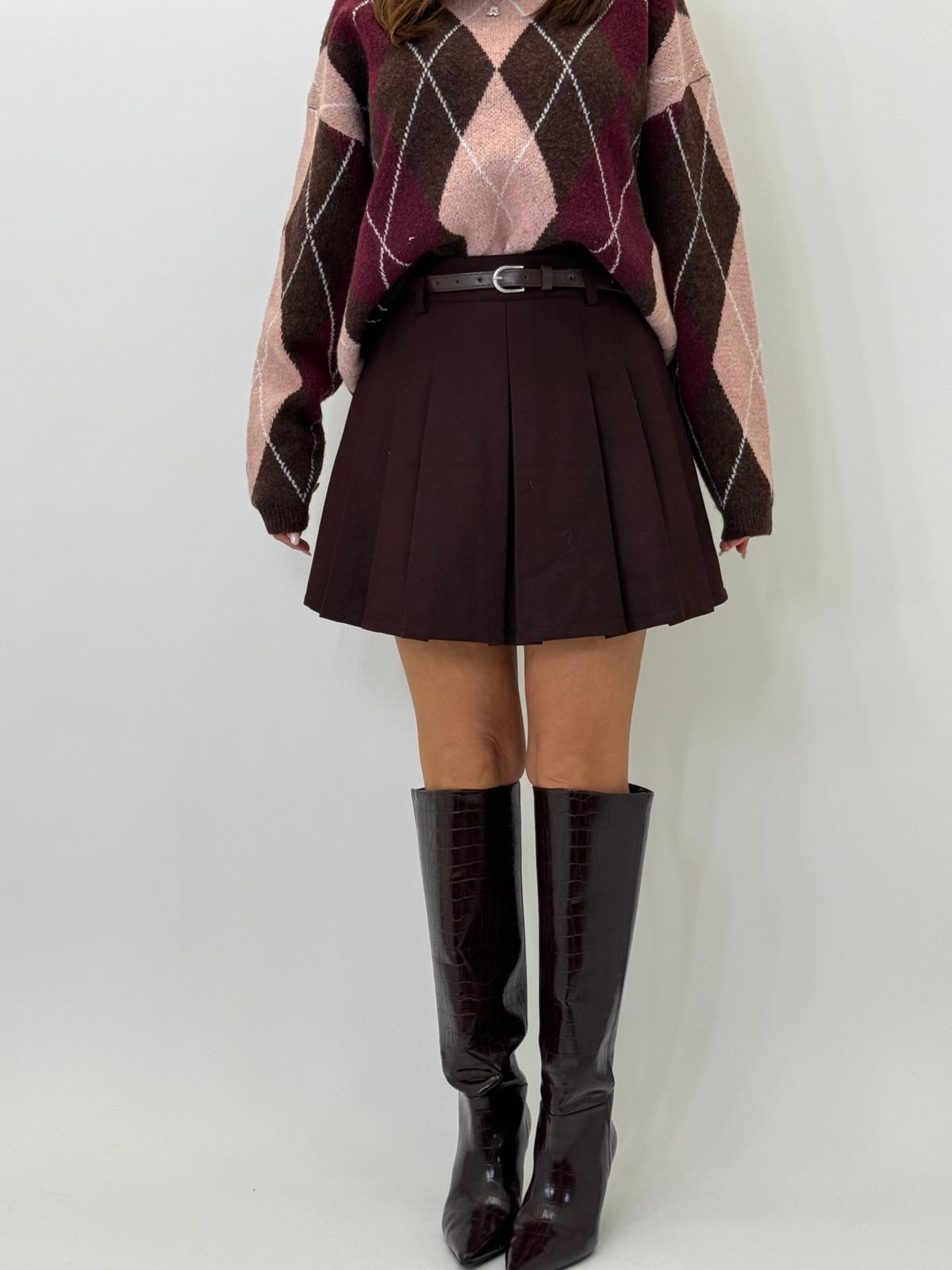 Gonna con pieghe 8668