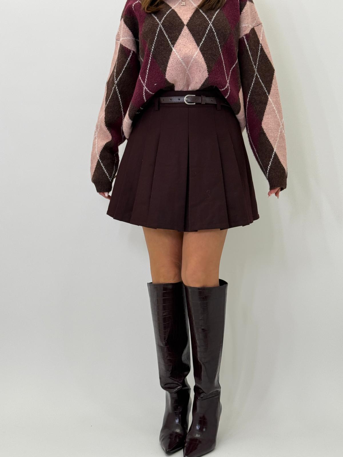 Gonna con pieghe 8668