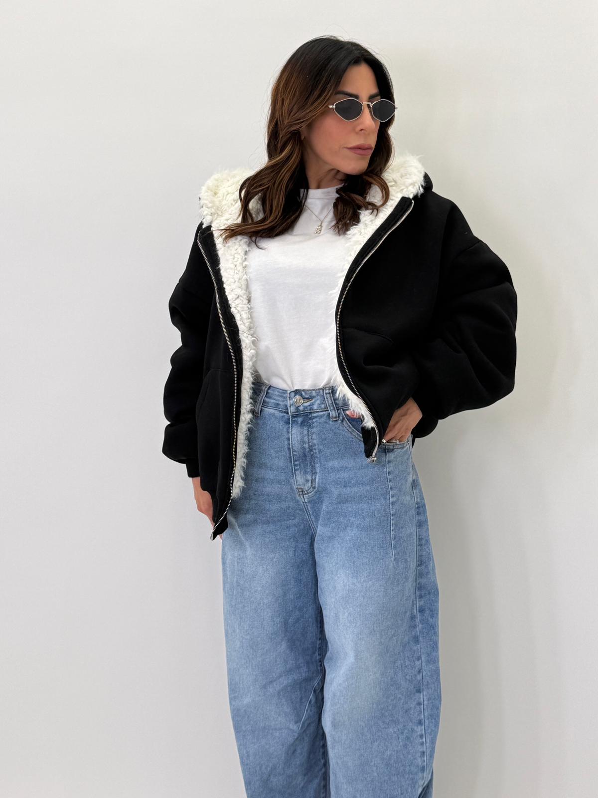 Felpa con pelliccia Lumina 5008