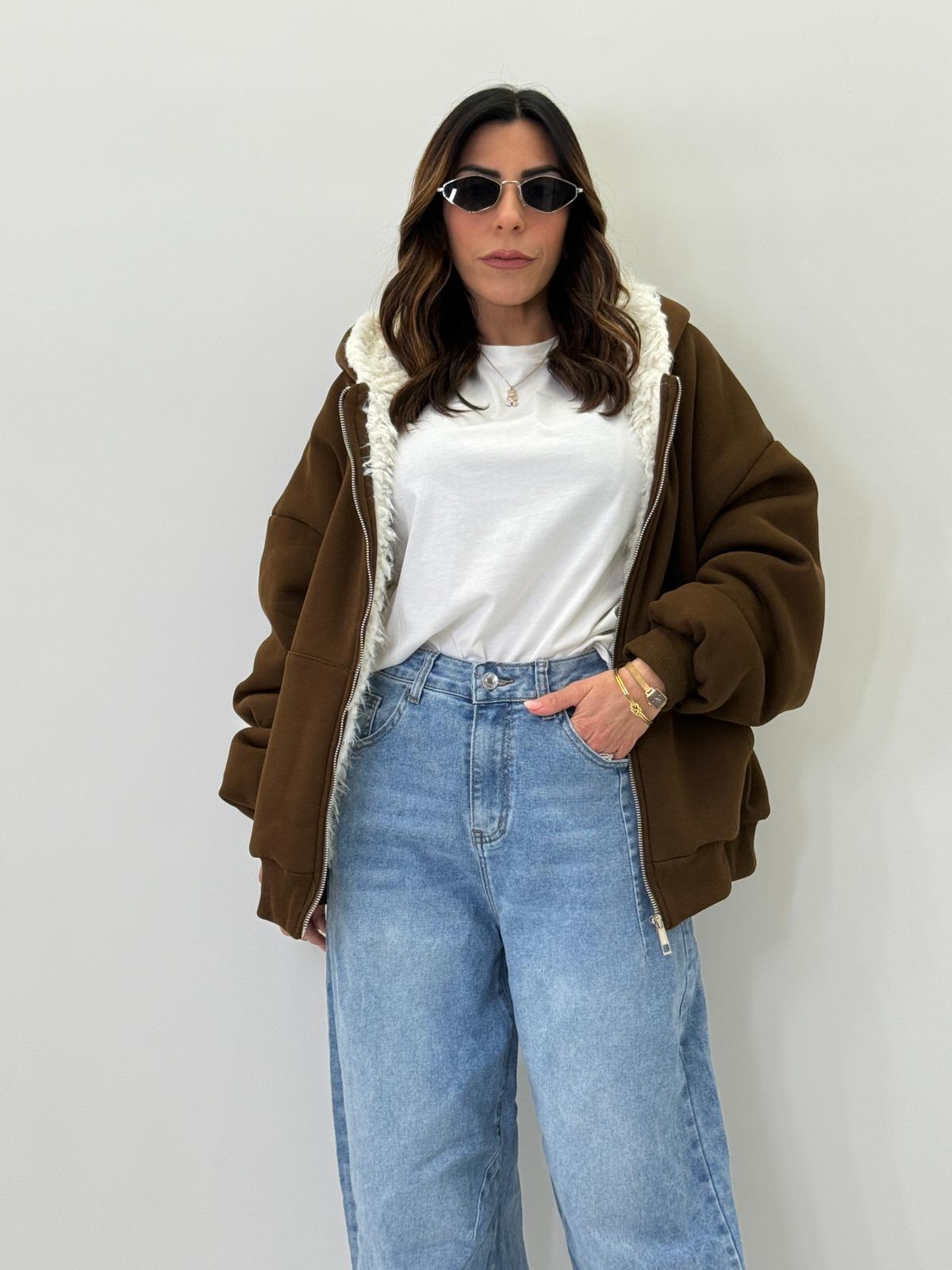 Felpa con pelliccia Lumina 5008