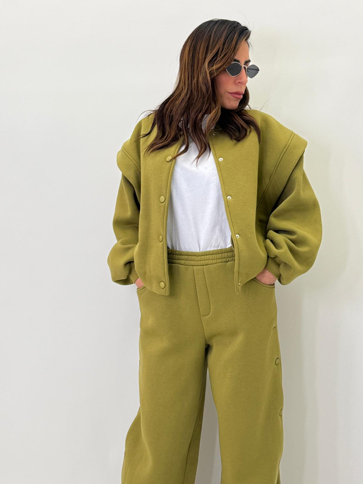 Felpa con bottoni Lumina 5032