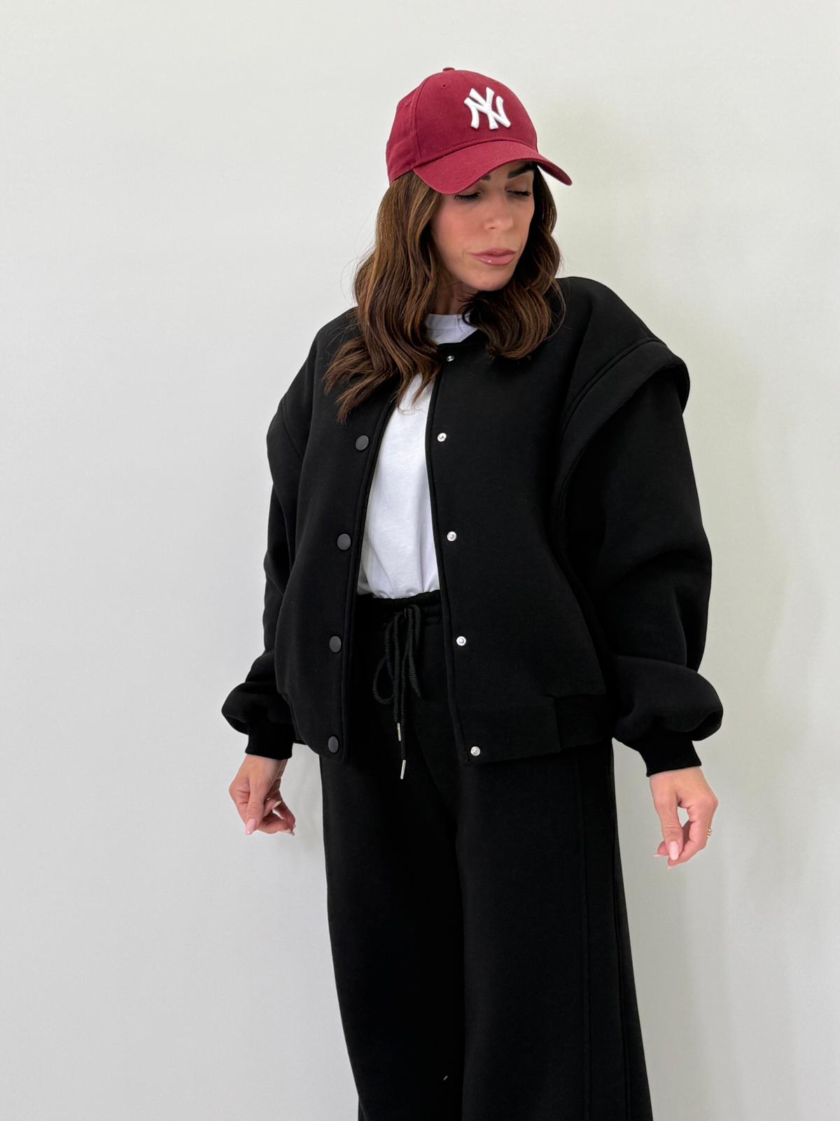 Felpa con bottoni Lumina 5032